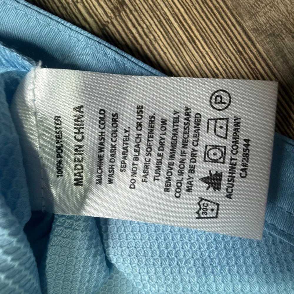 FootJoy FJ Mens Blue Quarter Zip Golf Pullover Lightweight Jacket Large